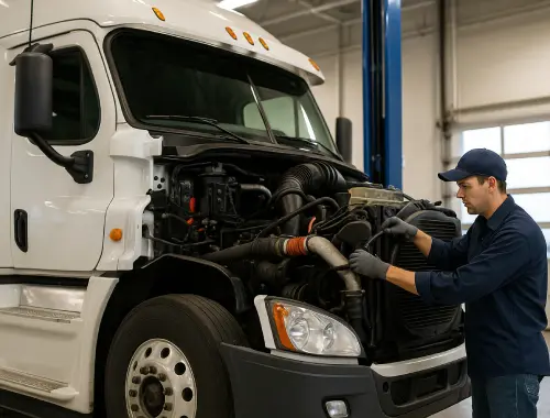 Fleet maintenance support for commercial transportation equipment and carrier operations.